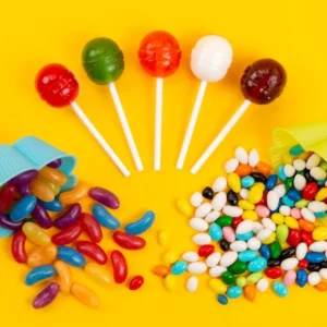 Doces, balas e pirulitos